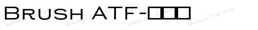 Brush ATF字体转换